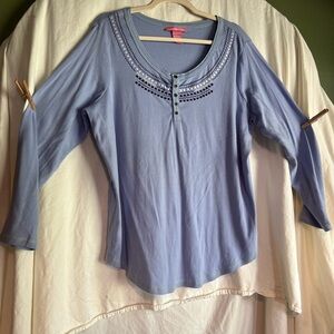Woman Within Long Sleeve Top L